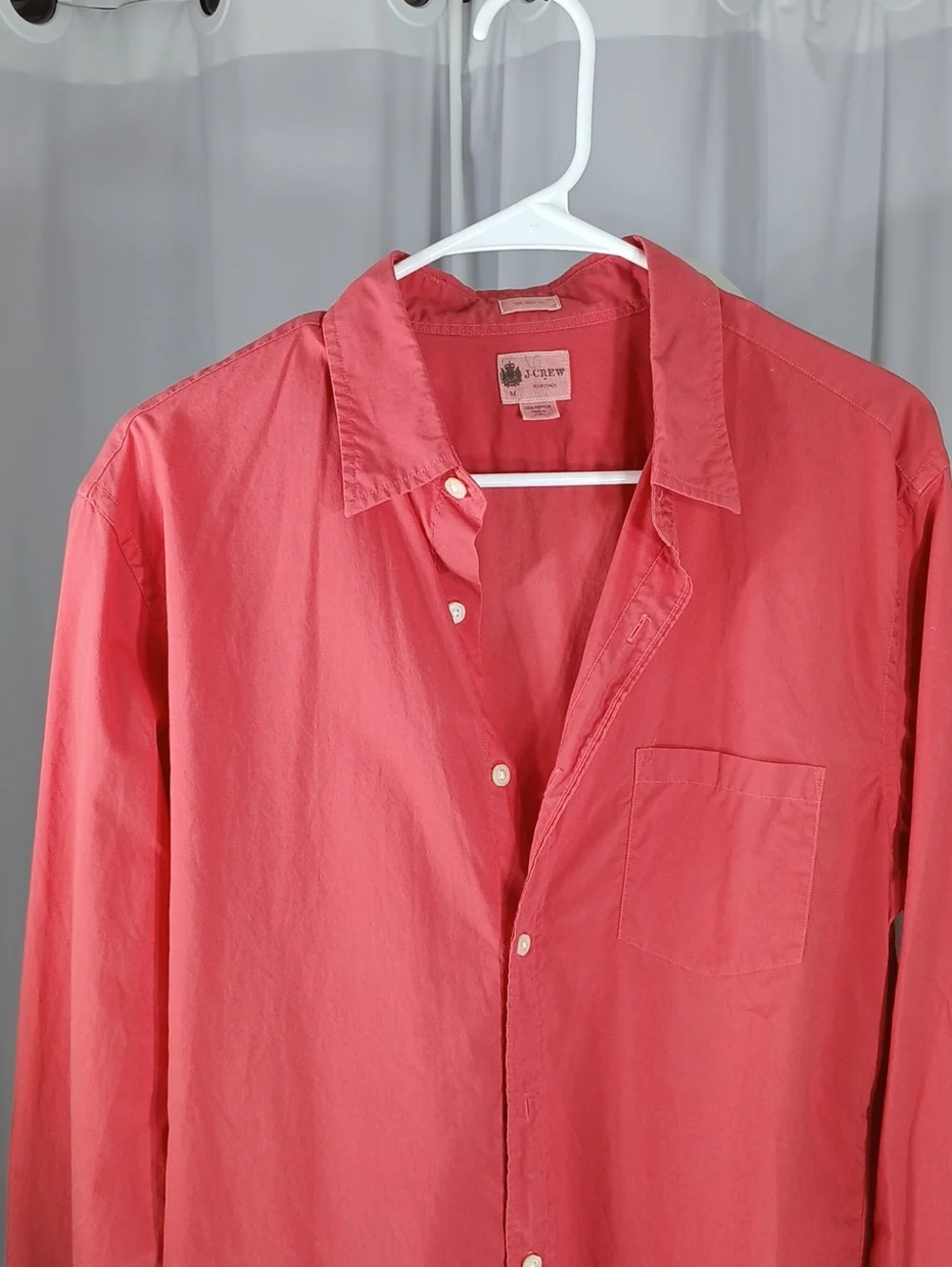 J. Crew mens cotton Coral Button-Up Lightweight Shirt